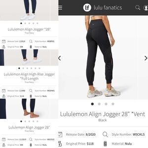 In Search of Size 8 Align Joggers